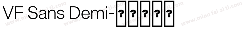 VF Sans Demi字体转换